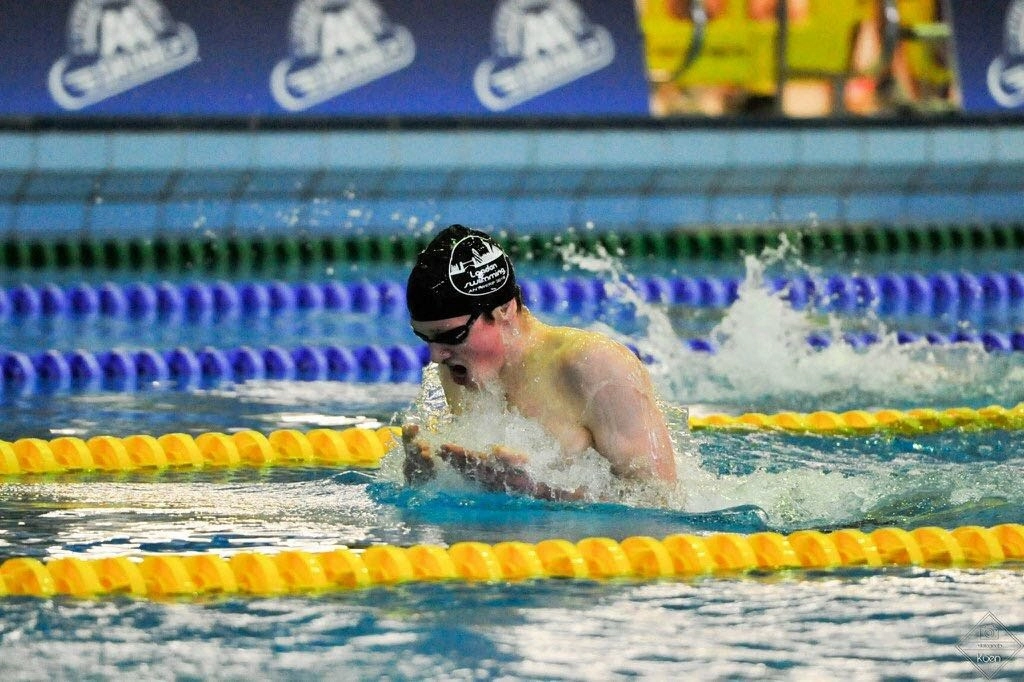 Swimmer in swimming pool